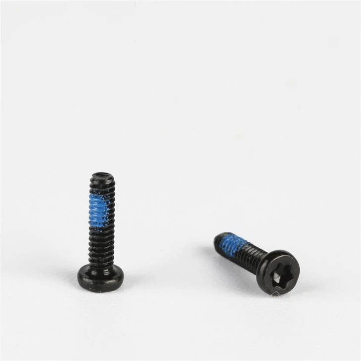 Black m2.5 torx head nylok small screw