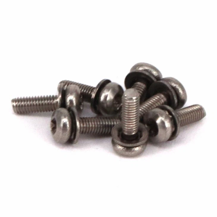Torx pan head machine screw with flat washer