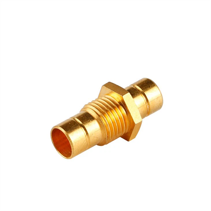 Brass connector for water tank fittings