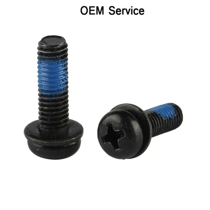 Pan head Black Metal Screw M4